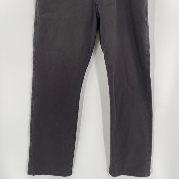 AG Adriano Goldschmied 38x29 Dark‎ Gray "Everett" Slim Straight 5 Pocket Jeans - Picture 5 of 7